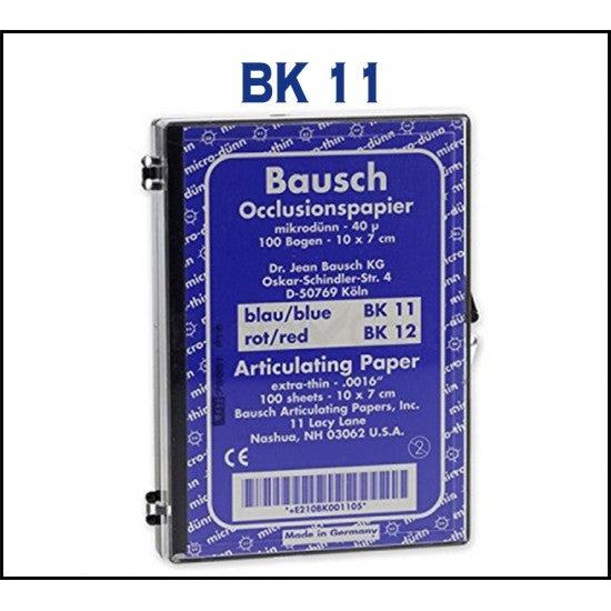 Bausch Articulating Paper/sheets 100 x 70 mm #BK-11